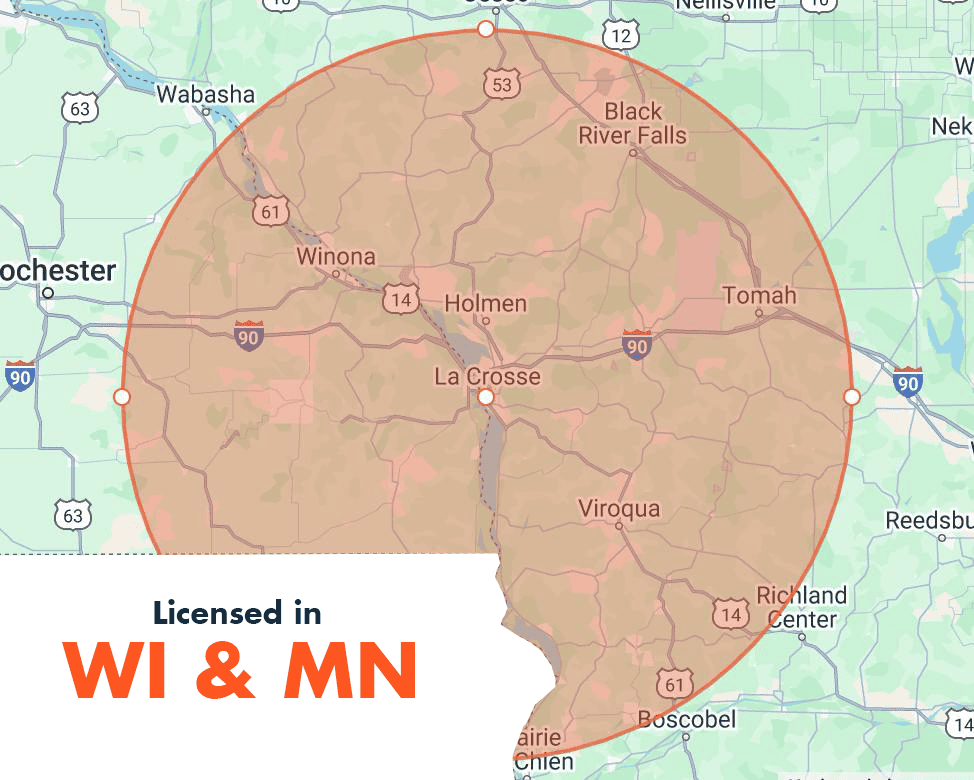 map-50-mile-no-ia 50 mile service radius excluding IA
